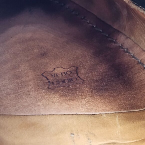 Vintage Exotic Alligator Men's 15M Black Monk Strap Dress Loafers Paolo De Marco - Picture 15 of 15